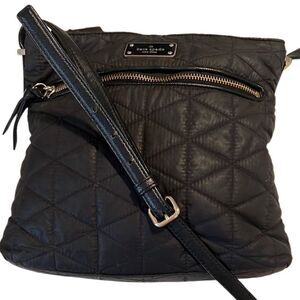 Kate Spade Blake Avenue Quilted Nylon Black Adjustable Strap Crossbody Bag